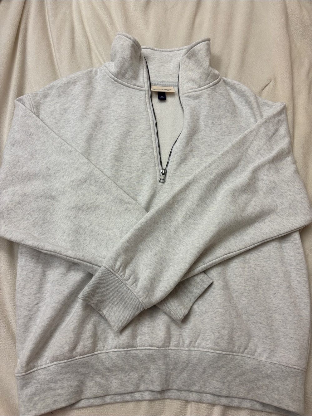 Universal Thread Heather Gray Quarter-Zip Sweatshirt